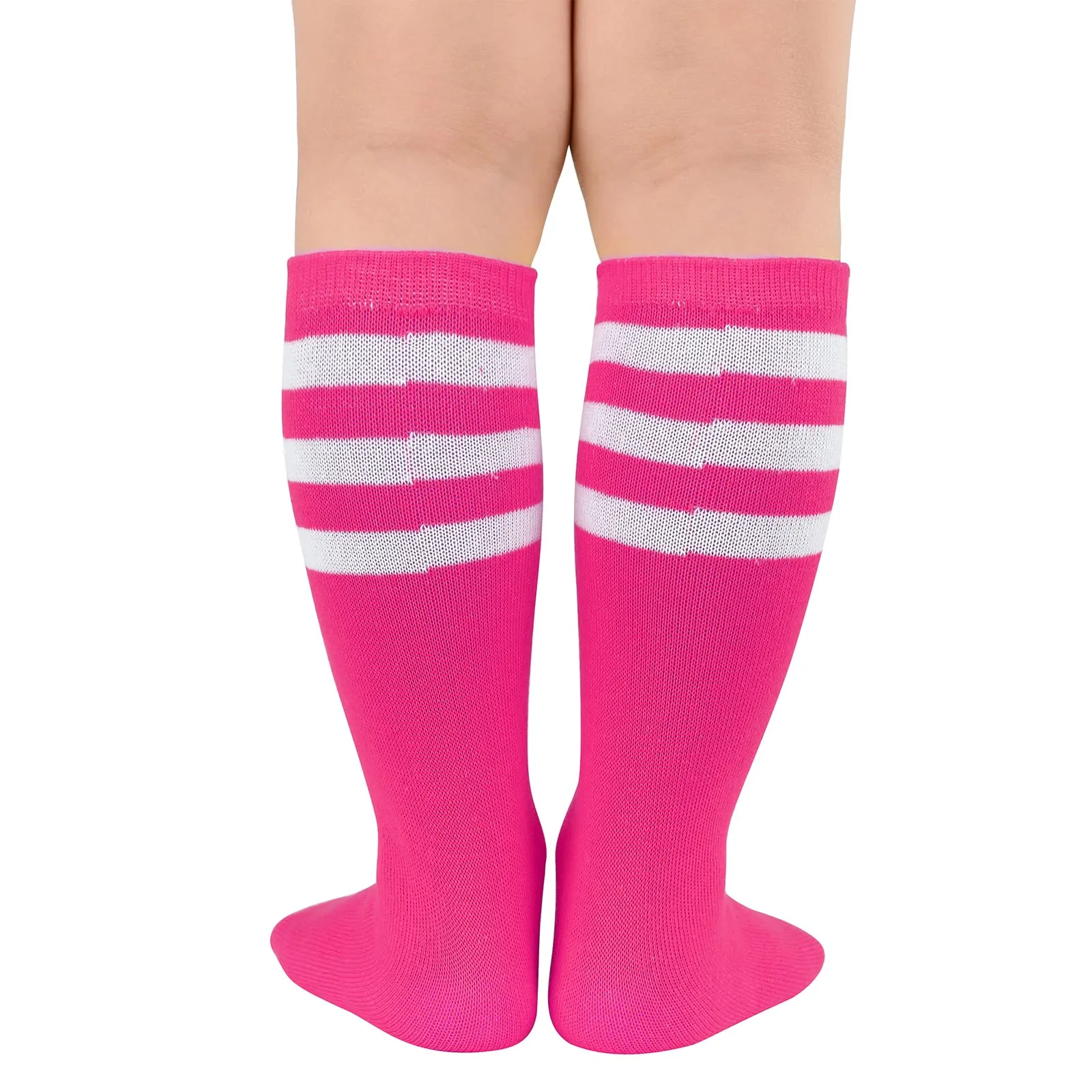 4 Pairs Toddler Soccer Socks Kids Soccer Socks Youth Football Soccer Socks Toddler Kids Knee High Socks Youth Softball Baseball Tube Socks Girls Boys 4 Pairs F L