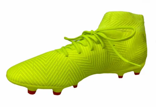 Adidas Men's Nemwziz 18.3 FG Soccer Cleats Neon Yellow Blue Size 10
