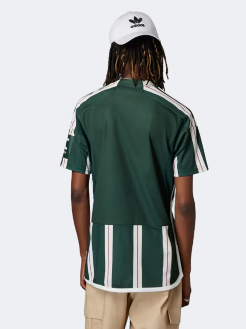 Adidas Mufc Away Men Football T-Shirt Green Night/White