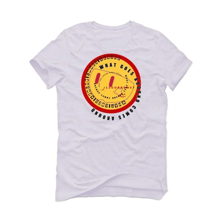 Air Jordan 1 “Bred Patent” White T-Shirt (WHAT GOES AROUND)