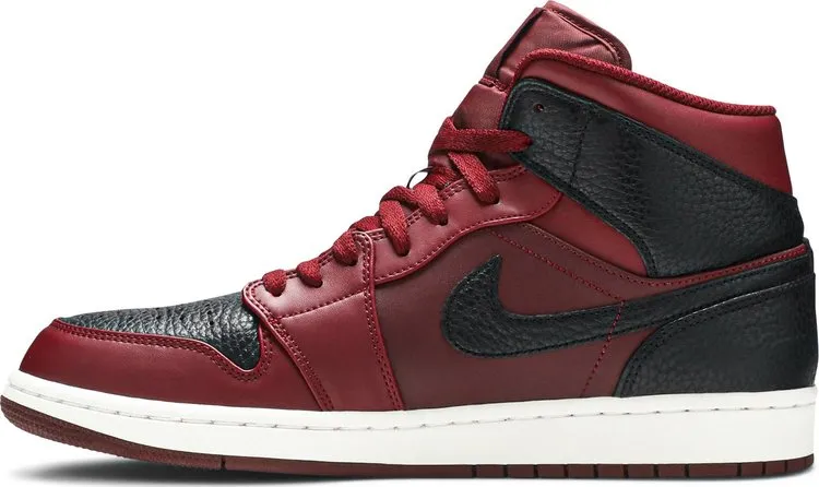 Air Jordan 1 Mid Reverse Banned, Dark Red