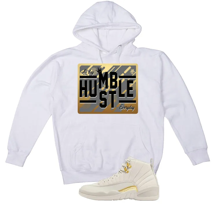 Air Jordan 12 WMNS Phantom White T-Shirt (Hustle Everyday)| illcurrency