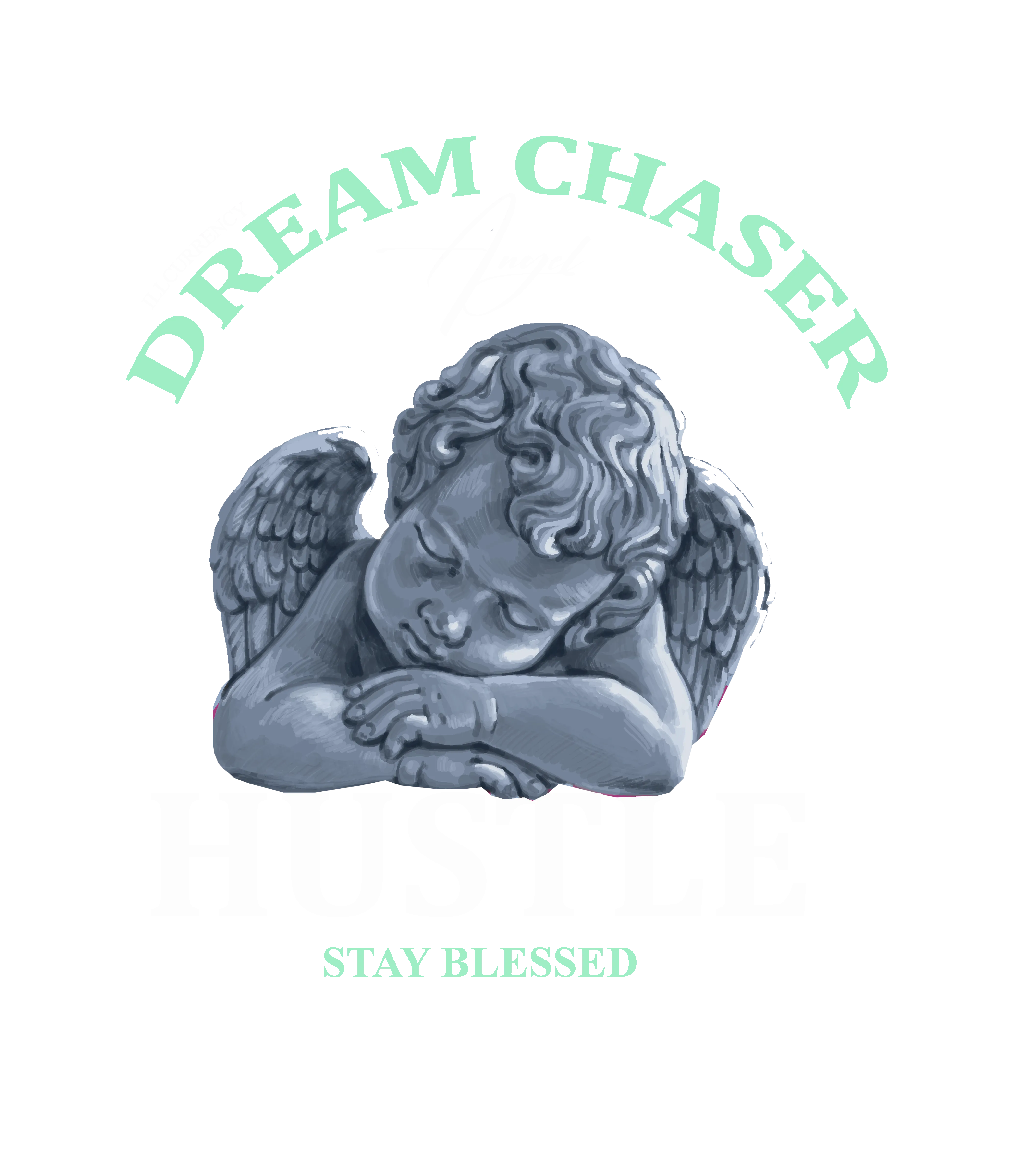 Air Jordan 3 “Green Glow” | illcurrency Black T-Shirt (Dream Chaser Angel)