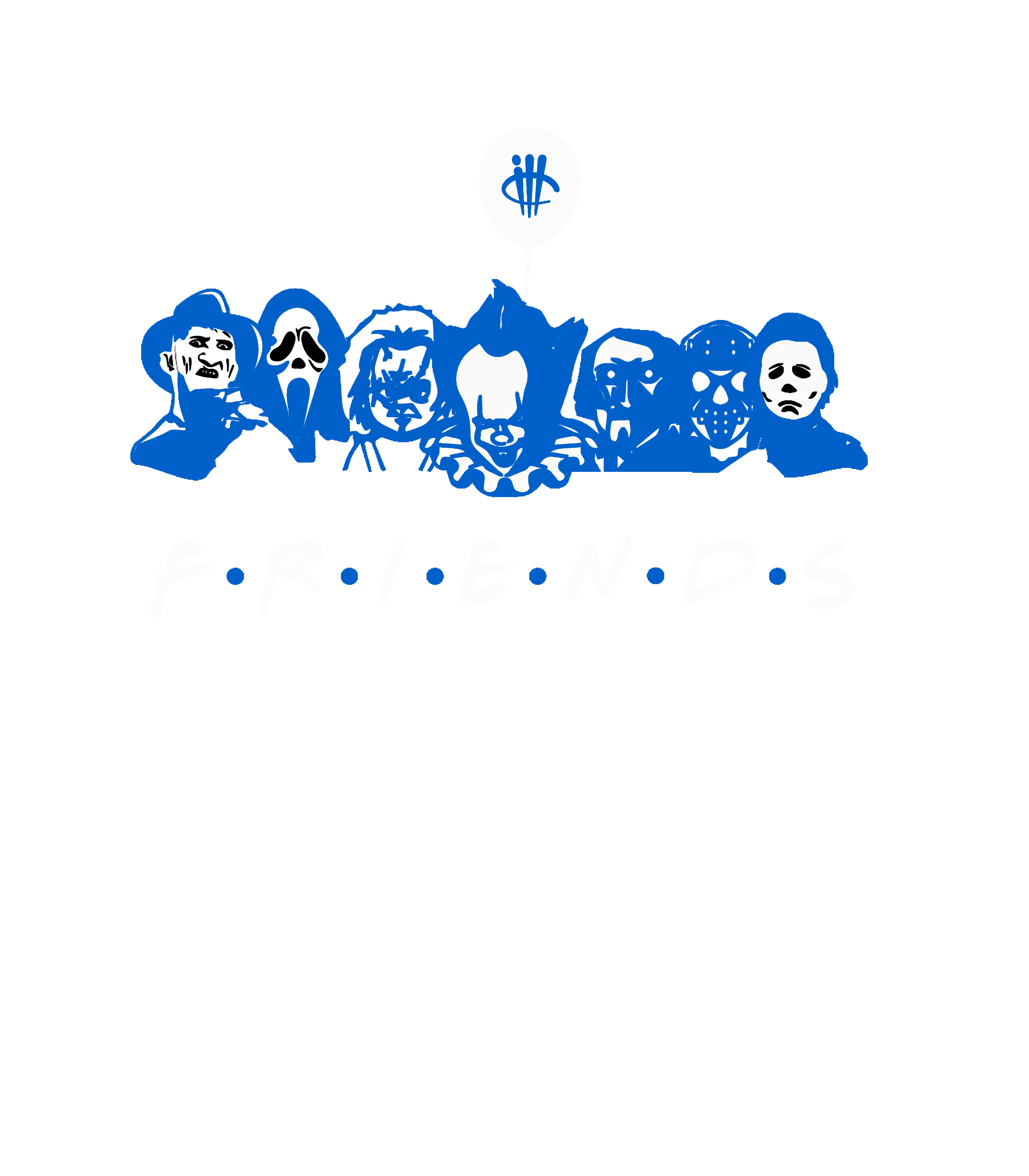 Air Jordan 5 “Racer Blue” Black T-Shirt (Friends)