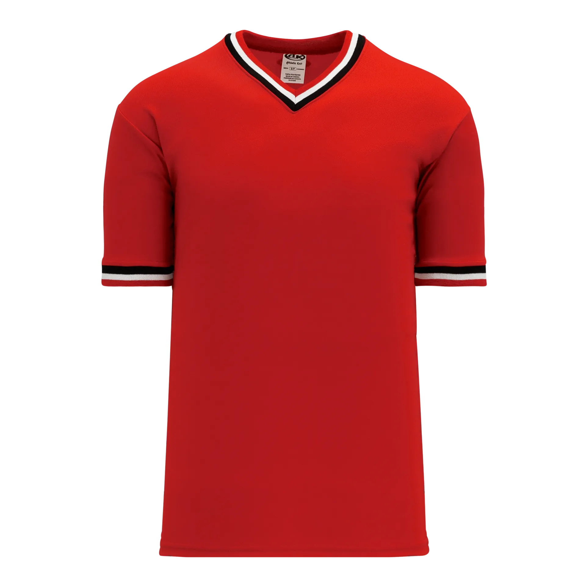 Athletic Knit (AK) S1333A-414 Adult Red/Black/White Soccer Jersey