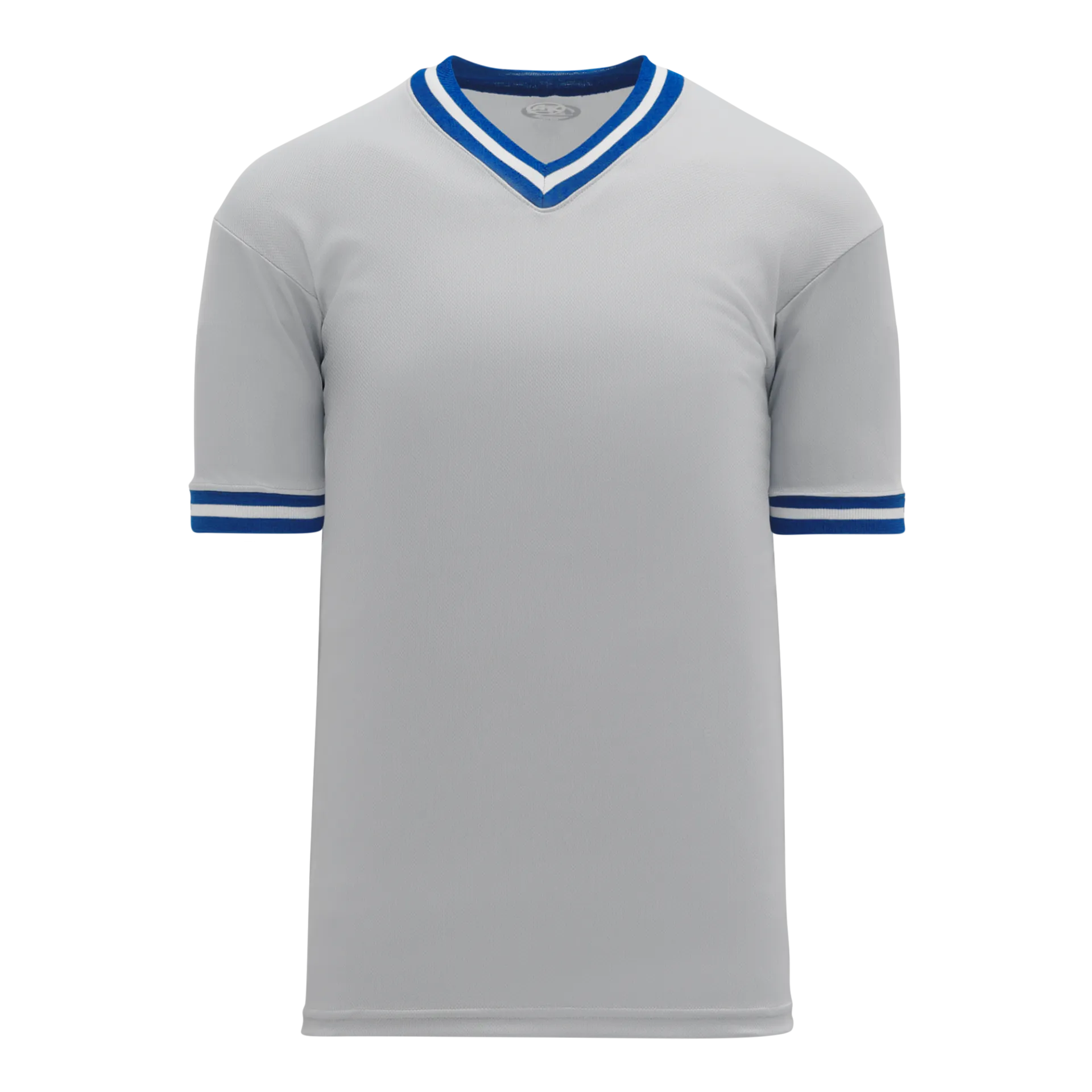 Athletic Knit (AK) S1333A-450 Adult Grey/Royal Blue/White Soccer Jersey