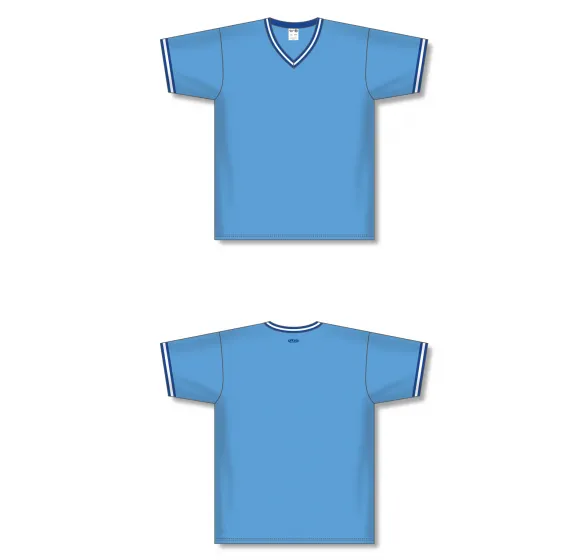 Athletic Knit (AK) S1333A-476 Adult Sky Blue/Royal Blue/White Soccer Jersey
