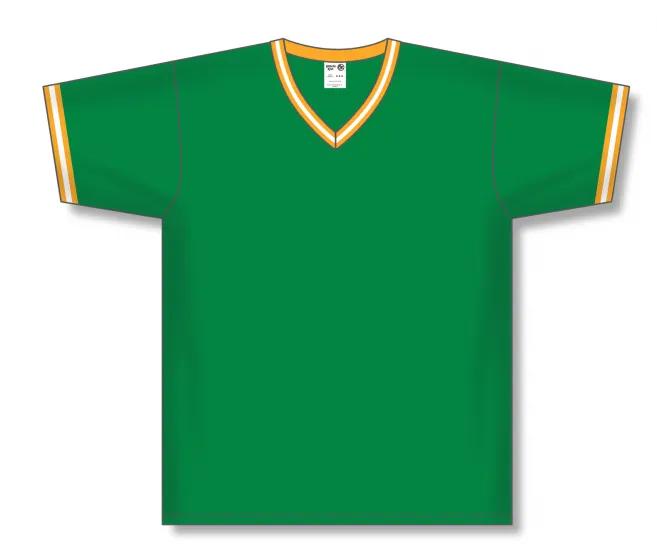 Athletic Knit (AK) S1333Y-334 Youth Kelly Green/Gold/White Soccer Jersey