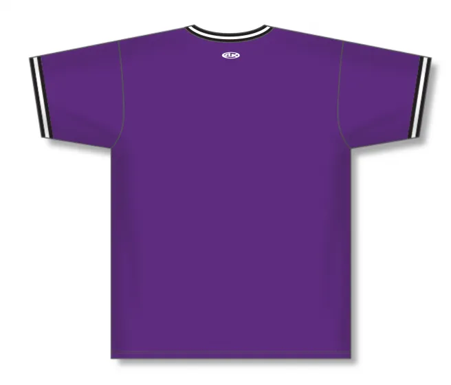 Athletic Knit (AK) S1333Y-438 Youth Purple/Black/White Soccer Jersey