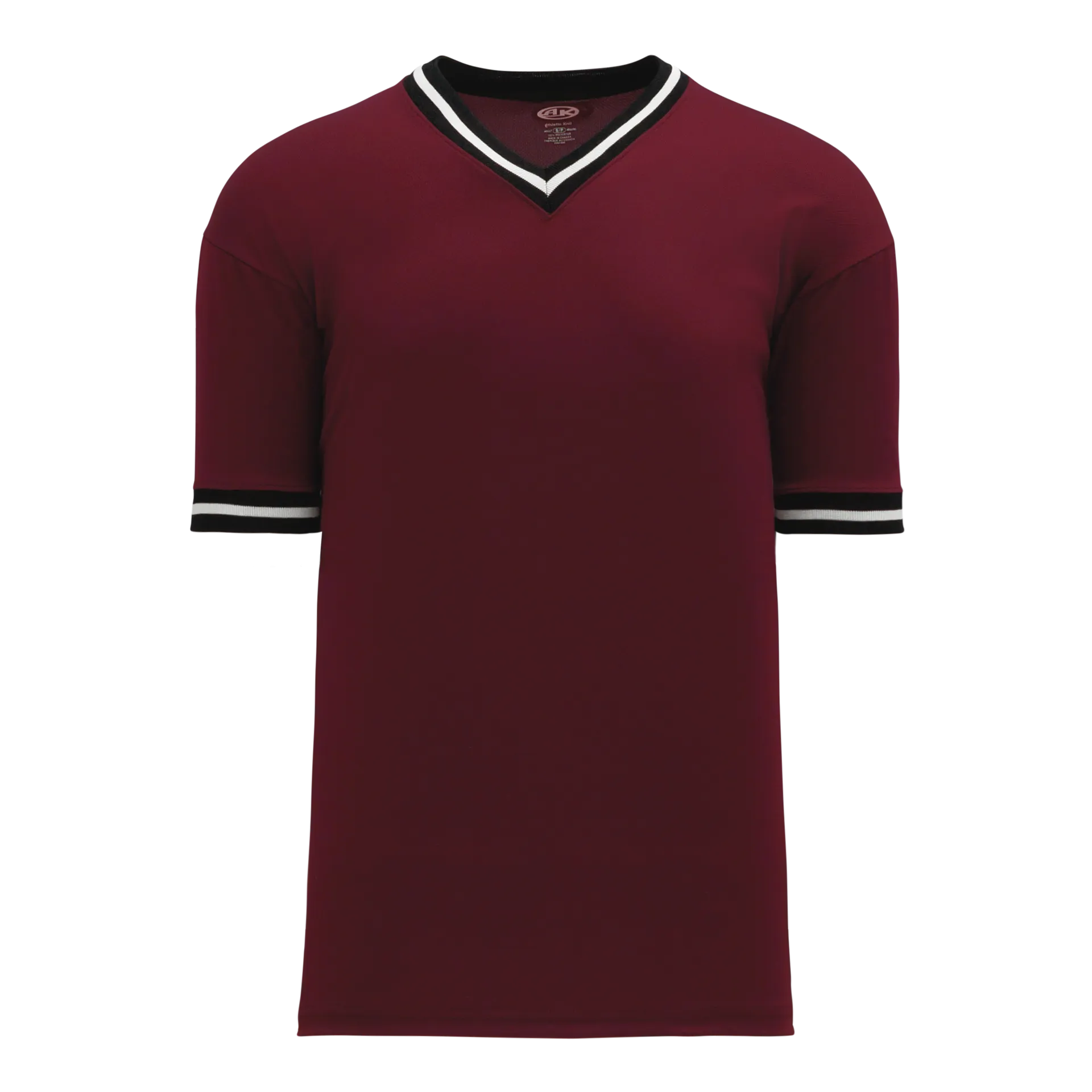 Athletic Knit (AK) S1333Y-443 Youth Maroon/Black/White Soccer Jersey