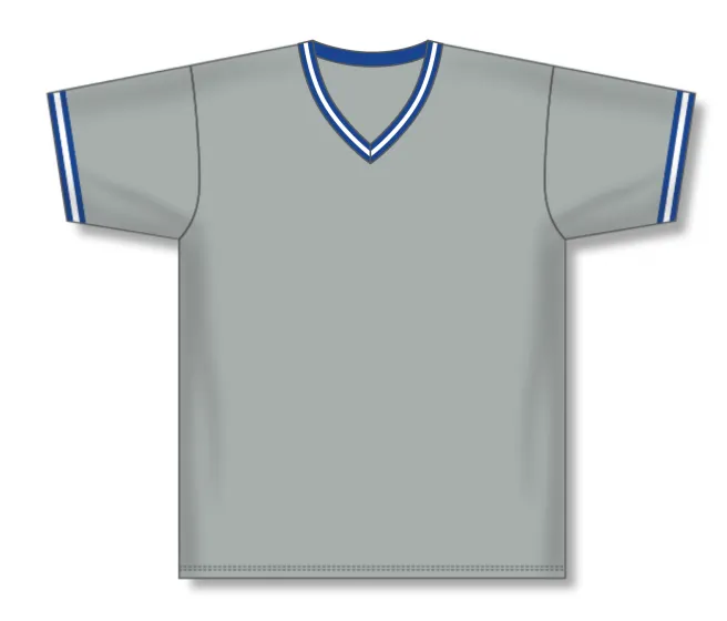 Athletic Knit (AK) S1333Y-450 Youth Grey/Royal Blue/White Soccer Jersey