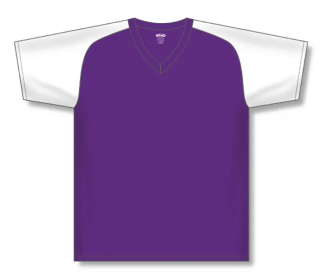 Athletic Knit (AK) S1375L-220 Ladies Purple/White Soccer Jersey