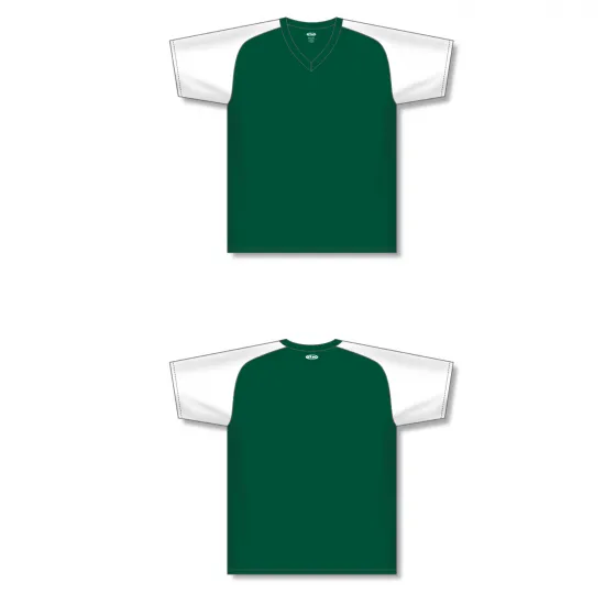 Athletic Knit (AK) S1375L-260 Ladies Dark Green/White Soccer Jersey
