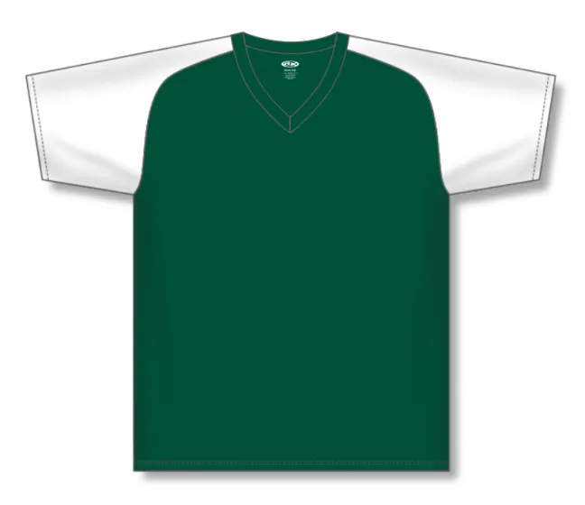 Athletic Knit (AK) S1375L-260 Ladies Dark Green/White Soccer Jersey