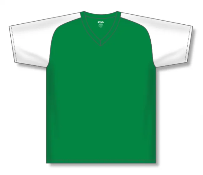 Athletic Knit (AK) S1375M-210 Mens Kelly Green/White Soccer Jersey