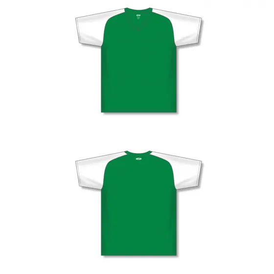 Athletic Knit (AK) S1375M-210 Mens Kelly Green/White Soccer Jersey