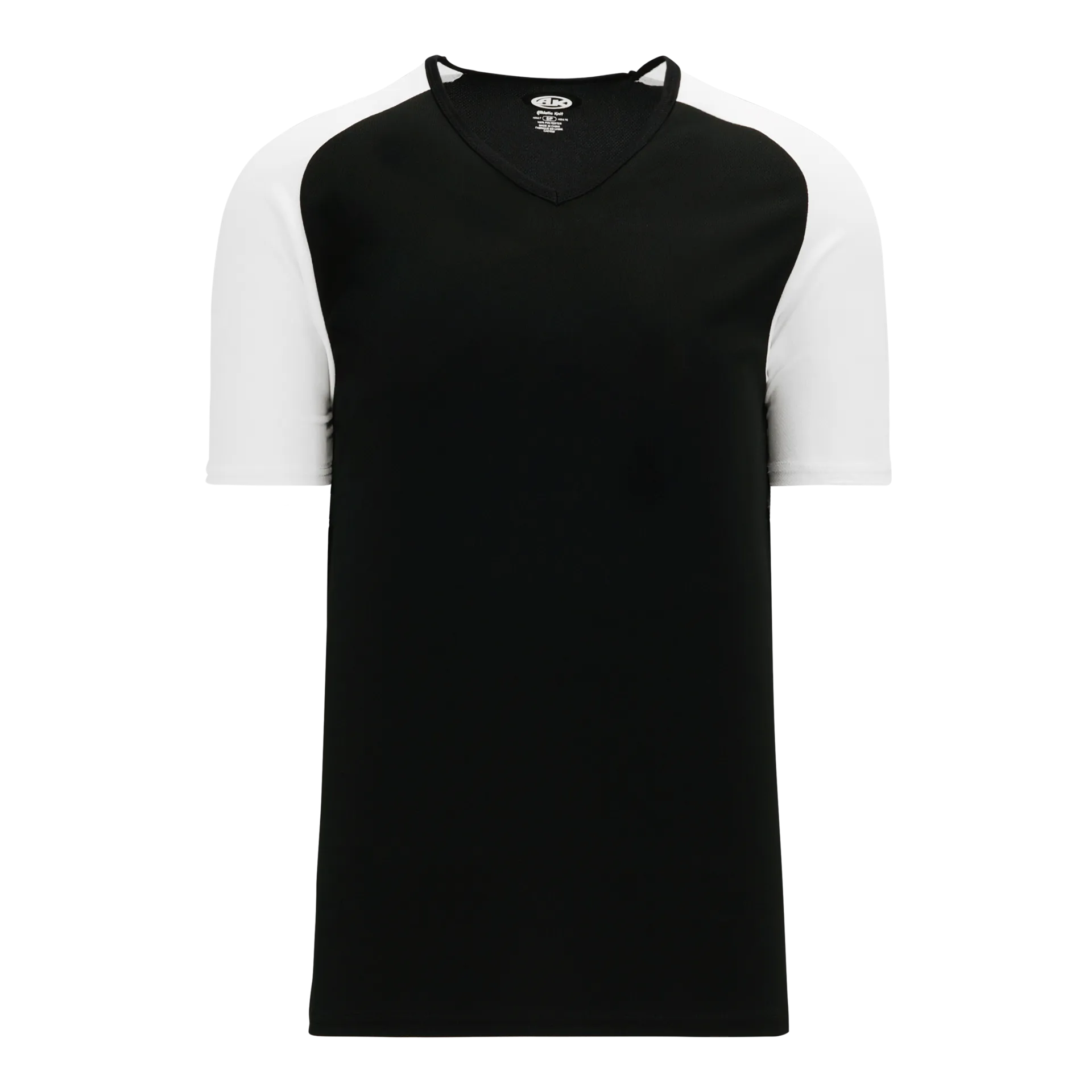 Athletic Knit (AK) S1375M-221 Mens Black/White Soccer Jersey