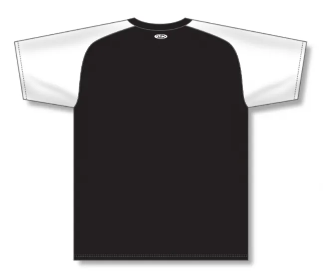 Athletic Knit (AK) S1375M-221 Mens Black/White Soccer Jersey