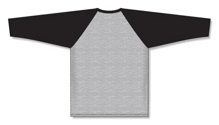 Athletic Knit (AK) S1846A-920 Adult Heather Grey/Black Soccer Jersey