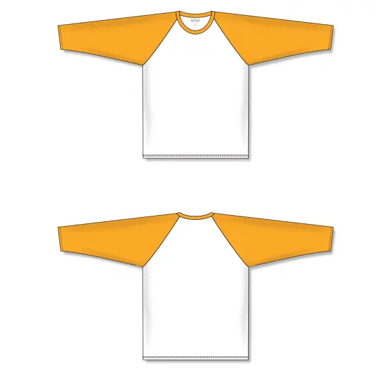 Athletic Knit (AK) S1846Y-242 Youth White/Gold Soccer Jersey