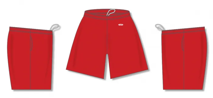 Athletic Knit (AK) SS1700L-005 Ladies Red Soccer Shorts