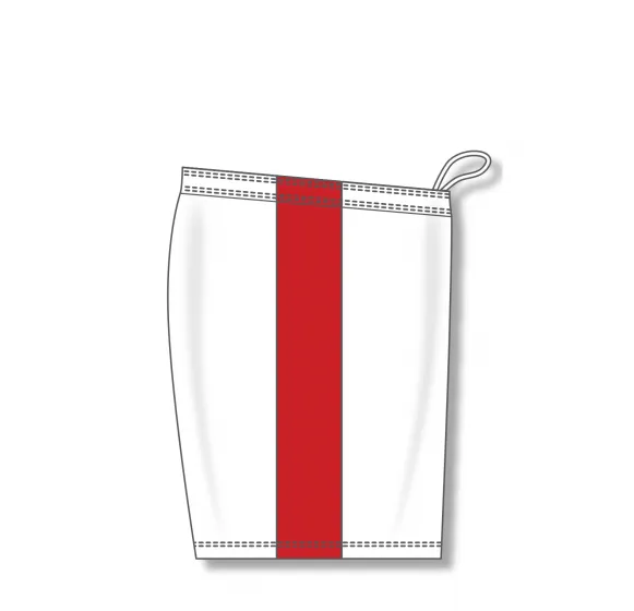 Athletic Knit (AK) SS9145M-209 Mens White/Red Pro Soccer Shorts