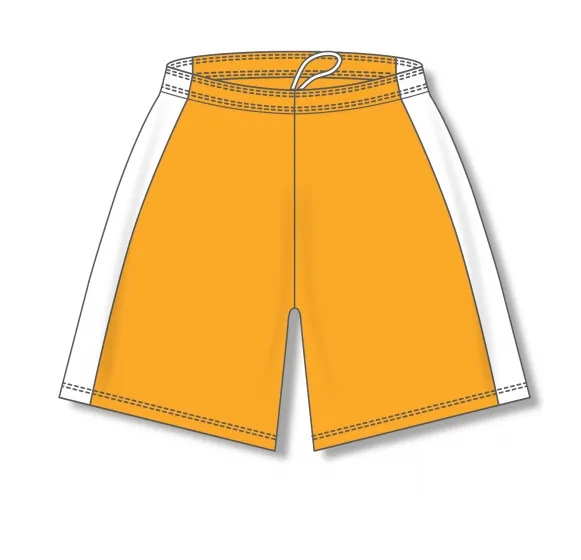 Athletic Knit (AK) SS9145M-236 Mens Gold/White Pro Soccer Shorts