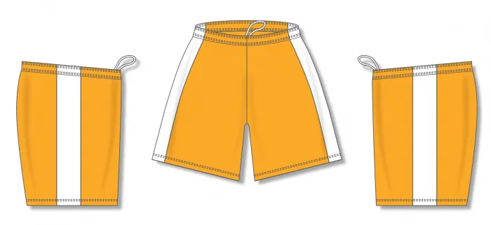 Athletic Knit (AK) SS9145M-236 Mens Gold/White Pro Soccer Shorts