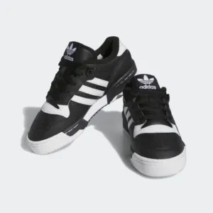 Big Kids' Adidas Rivalry Low "Black White"