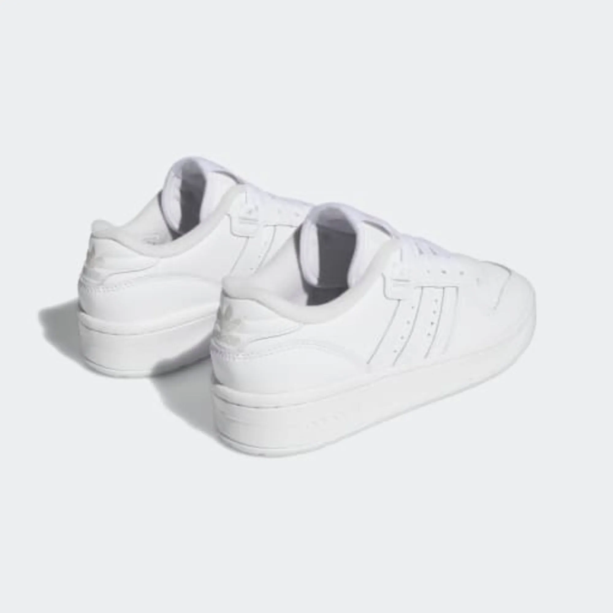 Big Kids' Adidas Rivalry Low "Cloud White Grey"