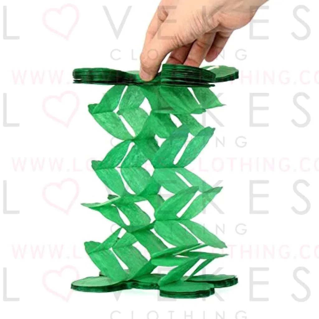 Black Green-Silver Party-Decorations Streamers Garland - 12pcs Graduation 2022 4-Leaf Clover Paper Streamer, Soccer Party Supplies Wedding Men Boys Birthday Baby Bridal Shower Banners Decor Ouruola