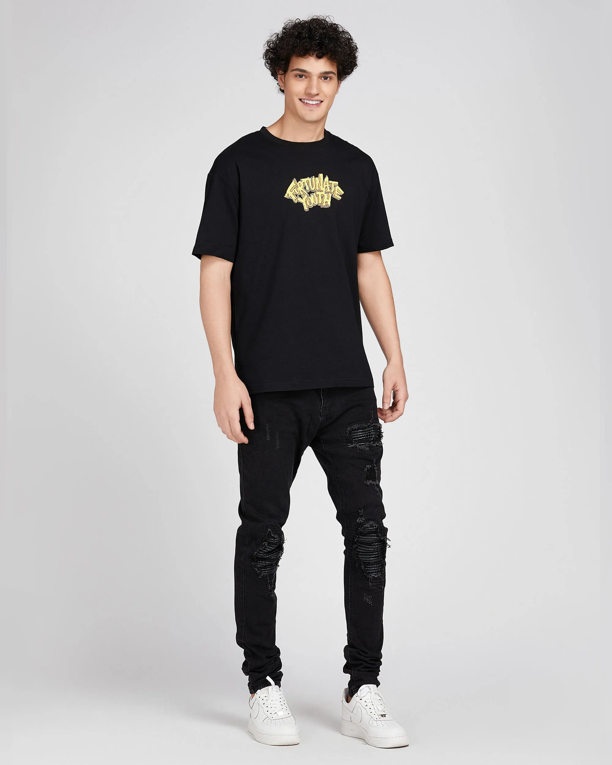 Bold Letters Print Tee-Mexico Local Delivery