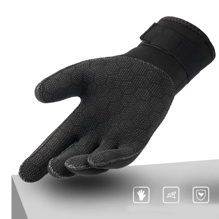 DIVESTAR Diving Gloves Cut & Stab Resistant Sports Gloves, Model: 5mm, Size: M