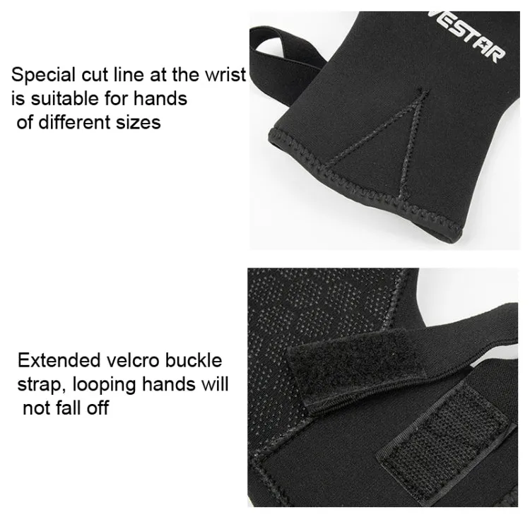 DIVESTAR Diving Gloves Cut & Stab Resistant Sports Gloves, Model: 5mm, Size: M