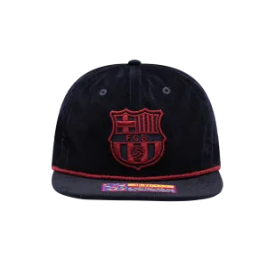 Fan Ink FC Barcelona Snow Beach Adjustable Hat Black
