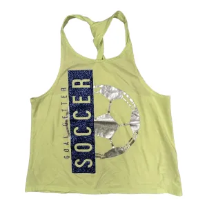 Girls Justice Size 12 Green Soccer Tank Top