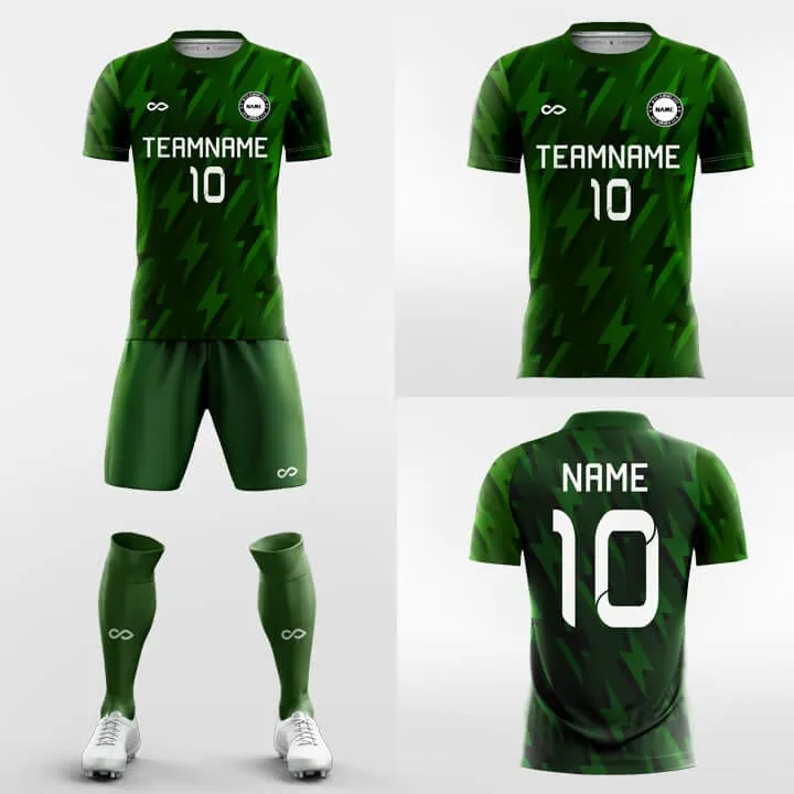 Green Forest - Custom Soccer Jerseys Kit Sublimated Design