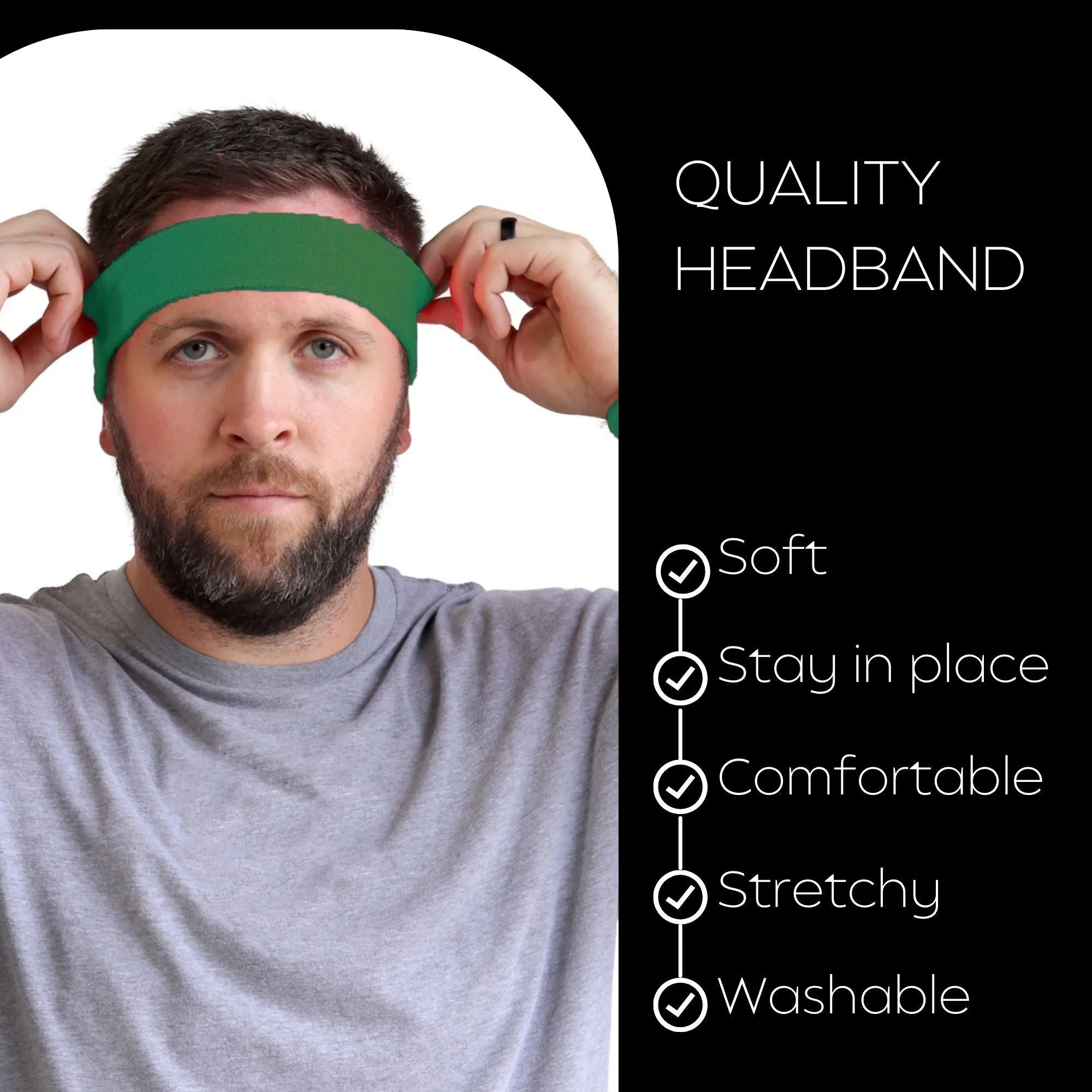 Green Head Sweatband