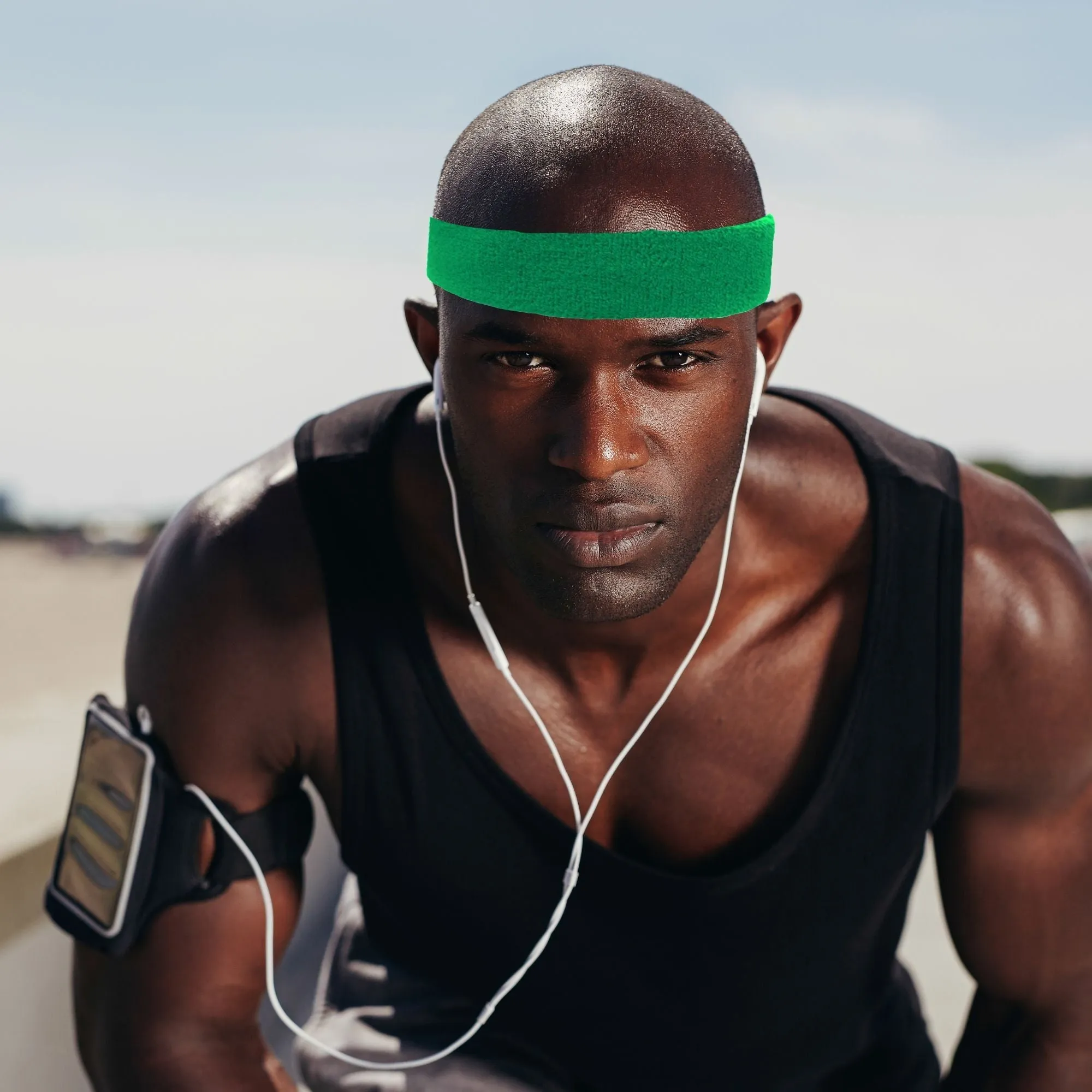 Green Head Sweatband