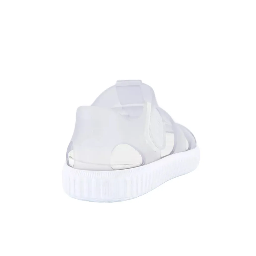 Igor Unisex Kid's White Clear Nico Sandals