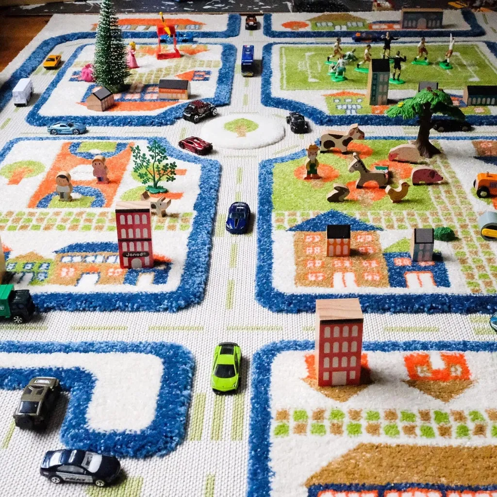 IVI Play Rug Traffic Blue Large