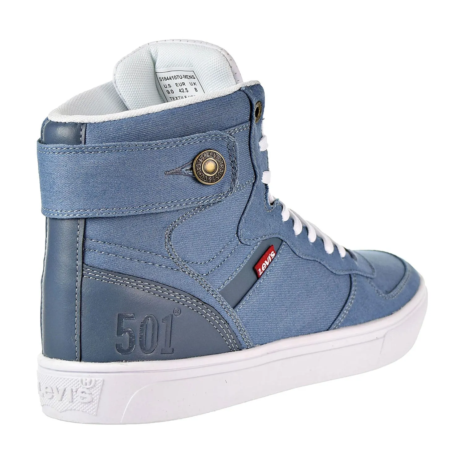 Levi's Jeffrey Hi 501 BYF Men's Fashion Shoes Blue/White