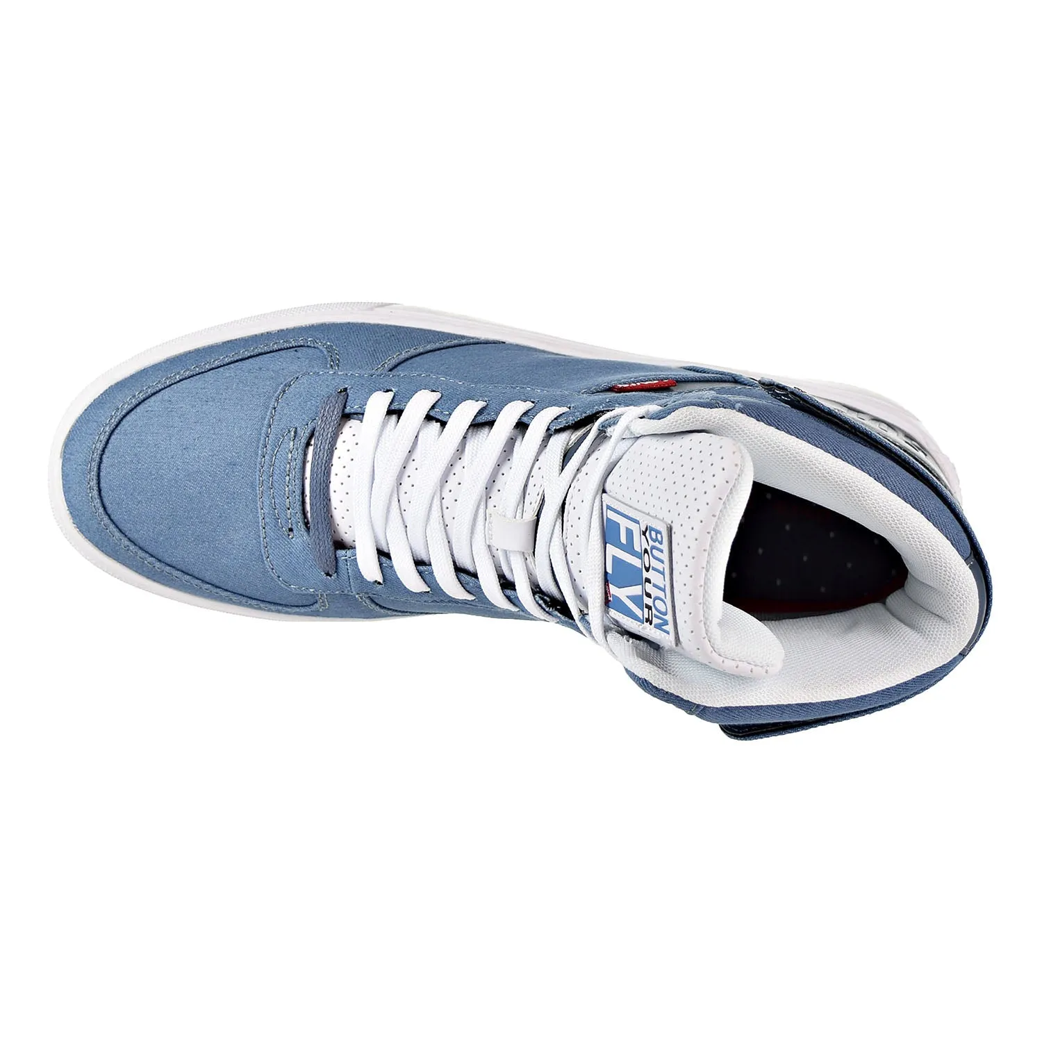 Levi's Jeffrey Hi 501 BYF Men's Fashion Shoes Blue/White