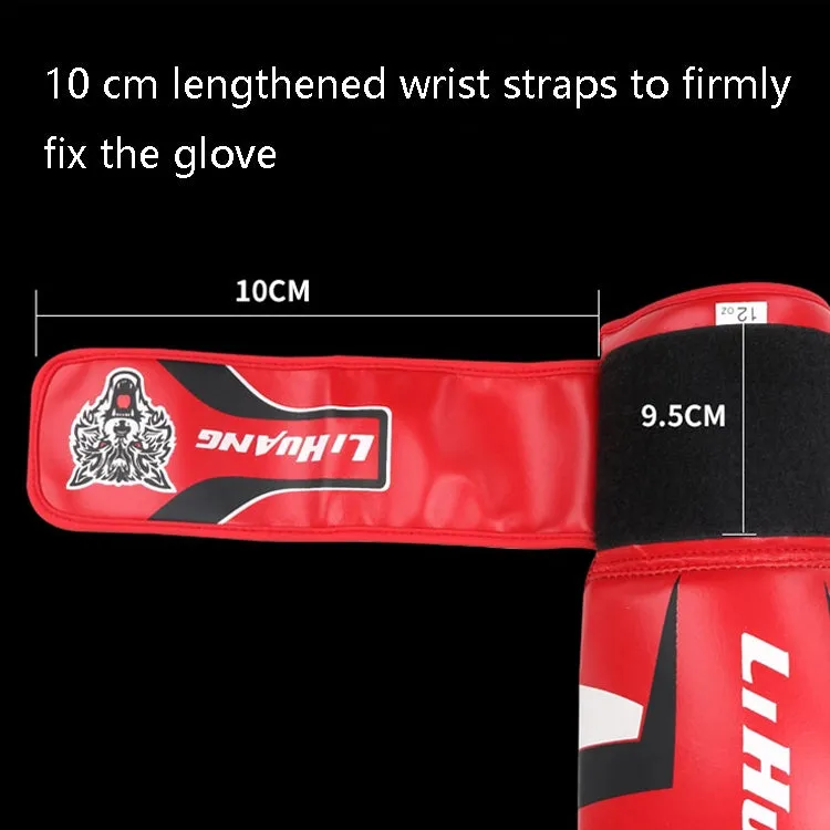 LIHUANG S1 Fitness Boxing Gloves Adult Sanda Training Gloves, Size: 10oz(Red)