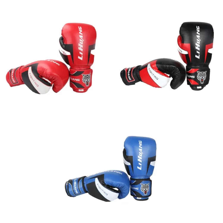 LIHUANG S1 Fitness Boxing Gloves Adult Sanda Training Gloves, Size: 10oz(Red)