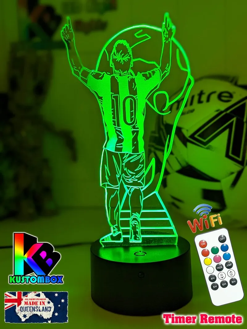 Lionel Messi Footballer Player World Cup 3D LED Night Light