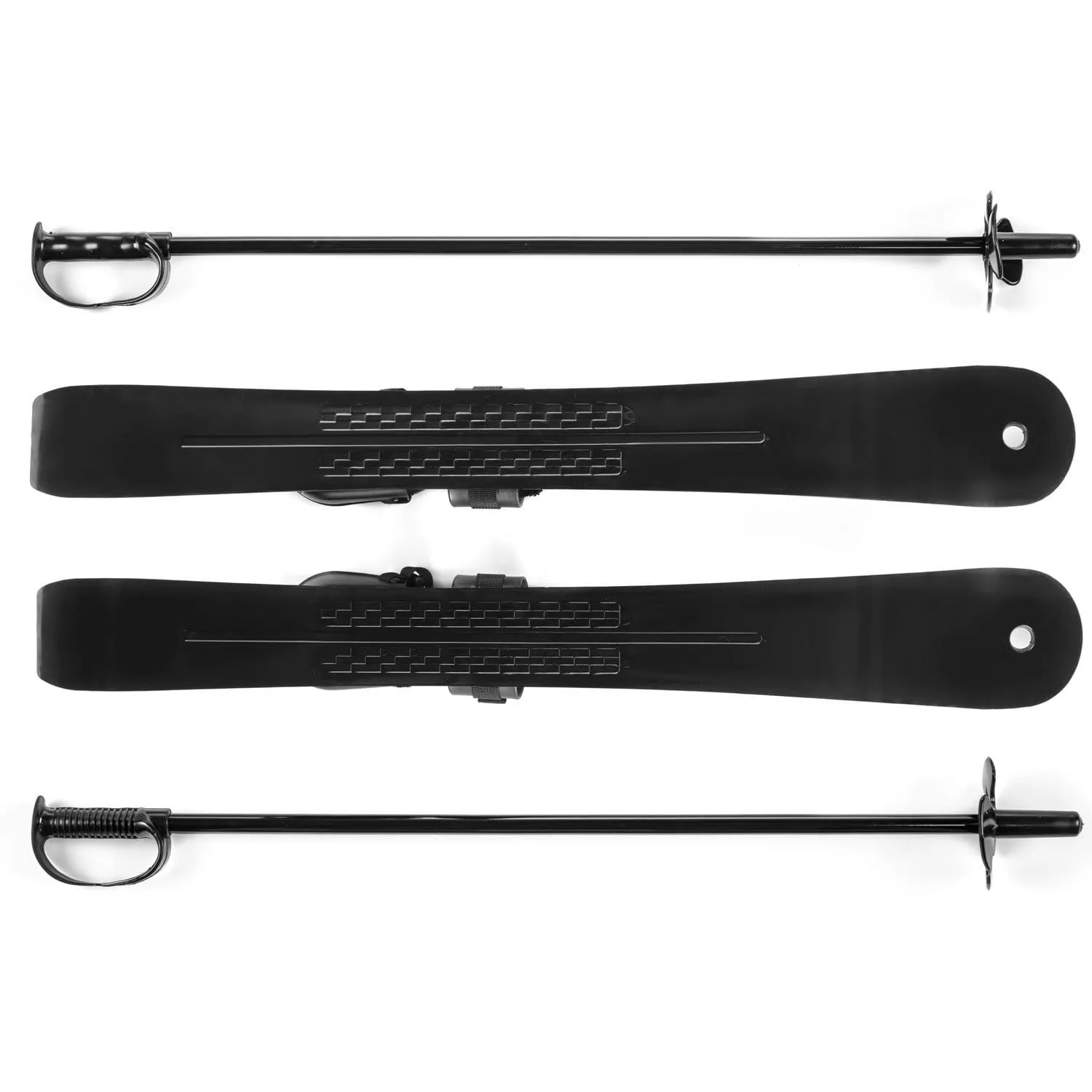 Lucky Bums Toddler Kids Beginner Snow Skis and Poles Set, Green