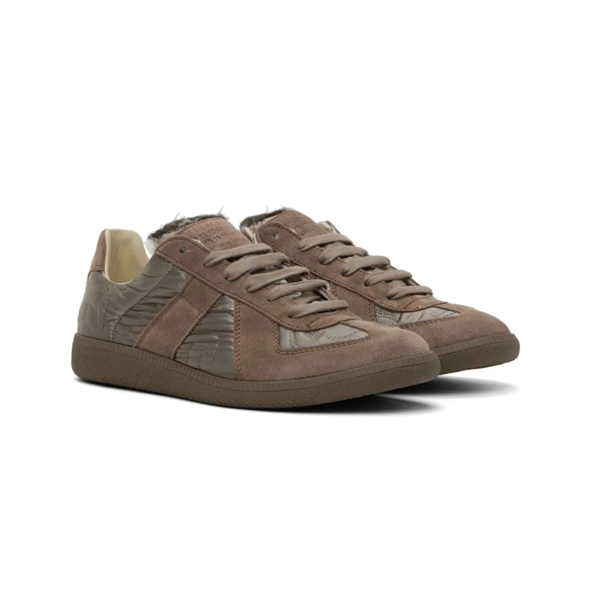 Maison Margiela Replica Sneaker in Nylon and Suede