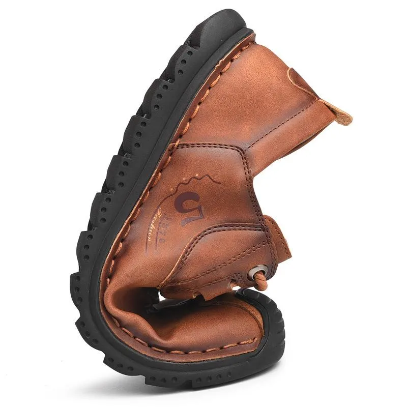 Men's Outdoor Hand-stitched Leather Shoes