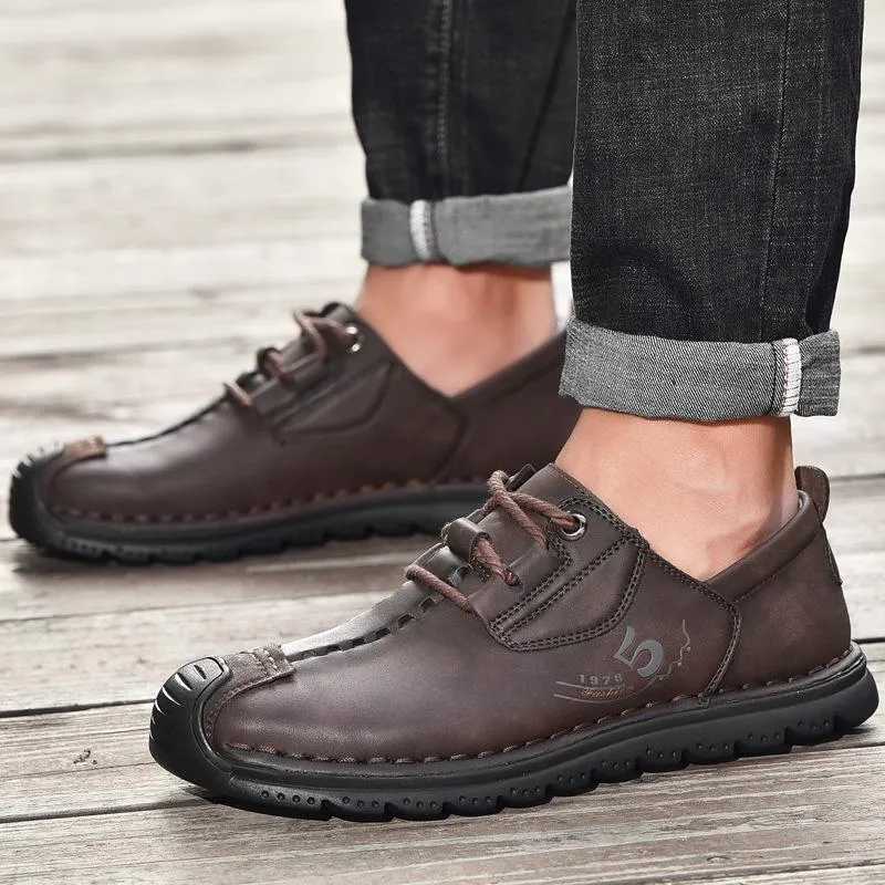 Men's Outdoor Hand-stitched Leather Shoes